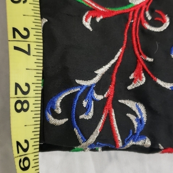 VTG CJ Laing Silk Embroidered Party Dress Pants EU - Picture 15 of 15